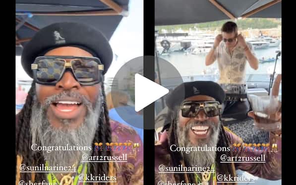 [Watch] Chris Gayle Celebrates KKR's IPL Victory During Yacht Party; Congrats Narine, Russell
